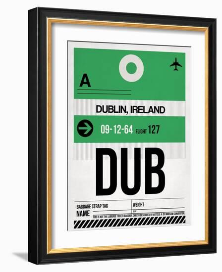 DUB Dublin Luggage Tag 1-NaxArt-Framed Premium Giclee Print