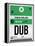 DUB Dublin Luggage Tag 1-NaxArt-Framed Stretched Canvas