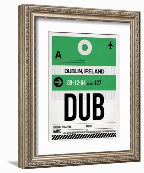DUB Dublin Luggage Tag 1-NaxArt-Framed Premium Giclee Print