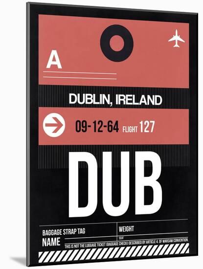 DUB Dublin Luggage Tag 2-NaxArt-Mounted Art Print