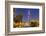 Dubai Burj Khalifa and Skyscrapers at Night, Dubai City, United Arab Emirates, Middle East-Neale Clark-Framed Photographic Print