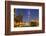 Dubai Burj Khalifa and Skyscrapers at Night, Dubai City, United Arab Emirates, Middle East-Neale Clark-Framed Photographic Print