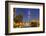 Dubai Burj Khalifa and Skyscrapers at Night, Dubai City, United Arab Emirates, Middle East-Neale Clark-Framed Photographic Print