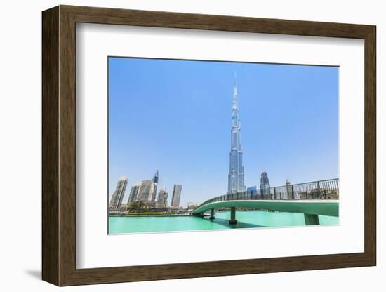 Dubai Burj Khalifa, Dubai City, United Arab Emirates, Middle East-Neale Clark-Framed Photographic Print