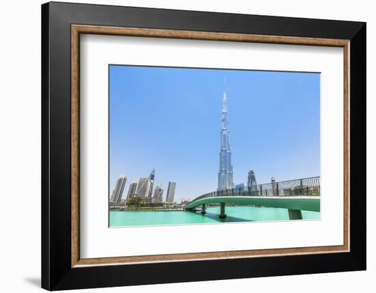 Dubai Burj Khalifa, Dubai City, United Arab Emirates, Middle East-Neale Clark-Framed Photographic Print