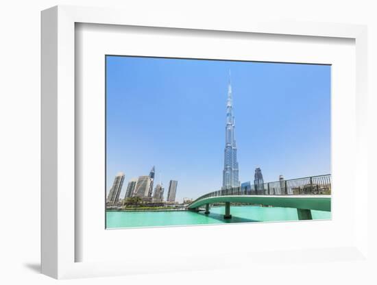 Dubai Burj Khalifa, Dubai City, United Arab Emirates, Middle East-Neale Clark-Framed Photographic Print