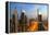 Dubai Cityscape-Fraser Hall-Framed Premier Image Canvas