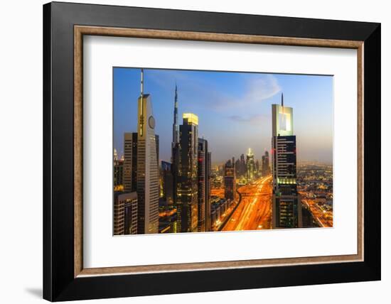 Dubai Cityscape-Fraser Hall-Framed Photographic Print