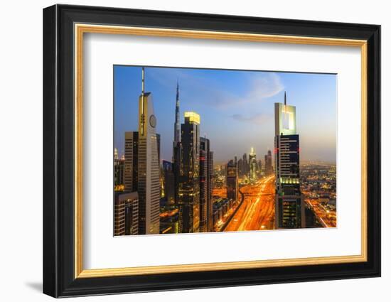 Dubai Cityscape-Fraser Hall-Framed Photographic Print