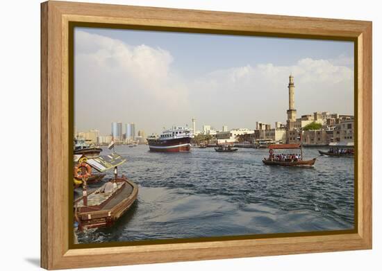 Dubai Creek, Dubai, United Arab Emirates, Middle East-Mark Mawson-Framed Premier Image Canvas