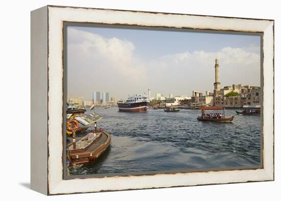 Dubai Creek, Dubai, United Arab Emirates, Middle East-Mark Mawson-Framed Premier Image Canvas