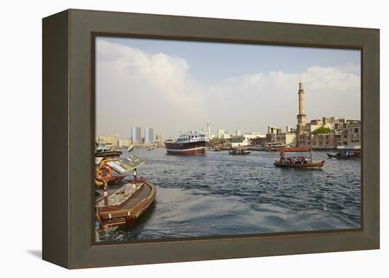 Dubai Creek, Dubai, United Arab Emirates, Middle East-Mark Mawson-Framed Premier Image Canvas