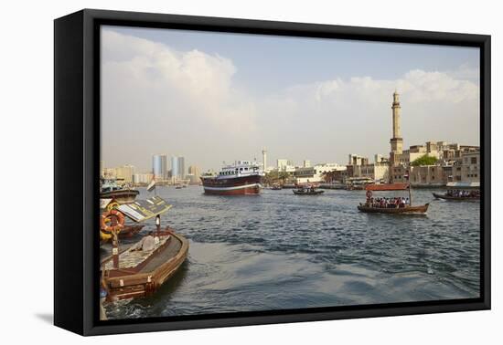 Dubai Creek, Dubai, United Arab Emirates, Middle East-Mark Mawson-Framed Premier Image Canvas