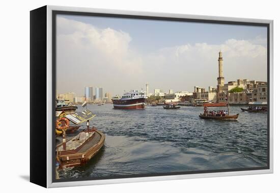 Dubai Creek, Dubai, United Arab Emirates, Middle East-Mark Mawson-Framed Premier Image Canvas