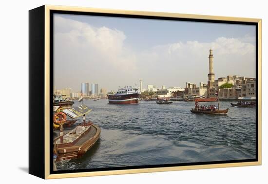 Dubai Creek, Dubai, United Arab Emirates, Middle East-Mark Mawson-Framed Premier Image Canvas