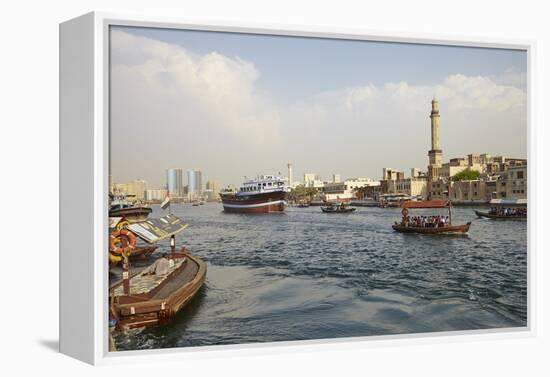 Dubai Creek, Dubai, United Arab Emirates, Middle East-Mark Mawson-Framed Premier Image Canvas