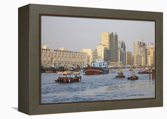 Dubai Creek, Dubai, United Arab Emirates, Middle East-Mark Mawson-Framed Premier Image Canvas