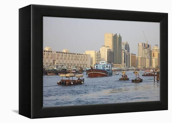 Dubai Creek, Dubai, United Arab Emirates, Middle East-Mark Mawson-Framed Premier Image Canvas