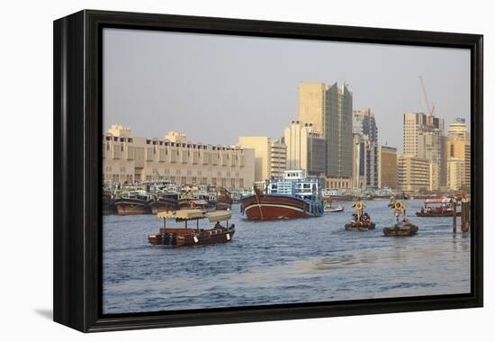 Dubai Creek, Dubai, United Arab Emirates, Middle East-Mark Mawson-Framed Premier Image Canvas