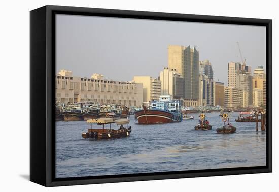 Dubai Creek, Dubai, United Arab Emirates, Middle East-Mark Mawson-Framed Premier Image Canvas