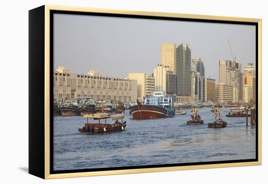 Dubai Creek, Dubai, United Arab Emirates, Middle East-Mark Mawson-Framed Premier Image Canvas