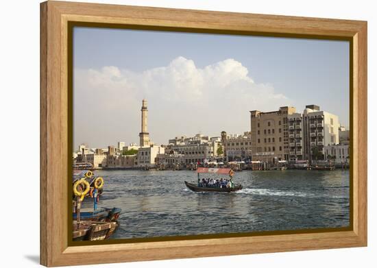 Dubai Creek, Dubai, United Arab Emirates, Middle East-Mark Mawson-Framed Premier Image Canvas