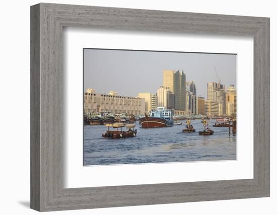 Dubai Creek, Dubai, United Arab Emirates, Middle East-Mark Mawson-Framed Photographic Print