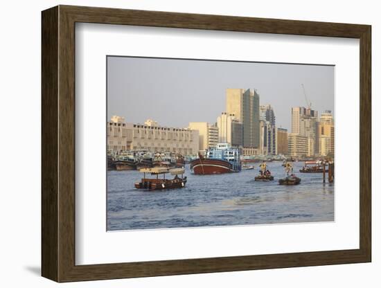 Dubai Creek, Dubai, United Arab Emirates, Middle East-Mark Mawson-Framed Photographic Print