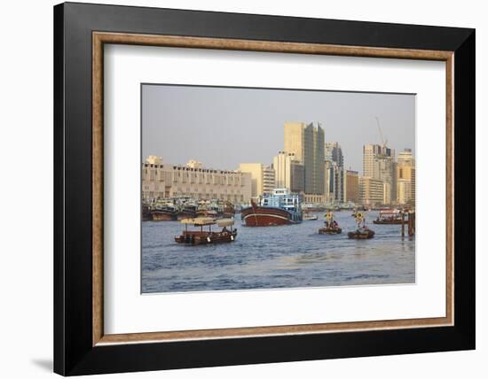 Dubai Creek, Dubai, United Arab Emirates, Middle East-Mark Mawson-Framed Photographic Print