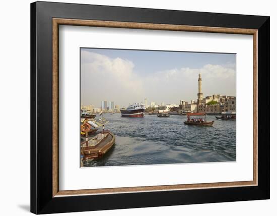 Dubai Creek, Dubai, United Arab Emirates, Middle East-Mark Mawson-Framed Photographic Print