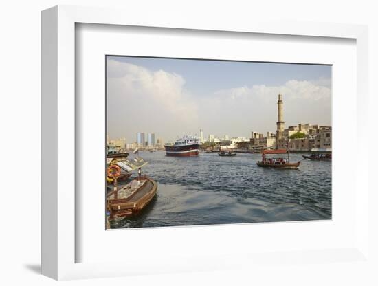 Dubai Creek, Dubai, United Arab Emirates, Middle East-Mark Mawson-Framed Photographic Print