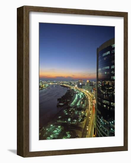 Dubai Creek, Dubai, United Arab Emirates-Walter Bibikow-Framed Photographic Print