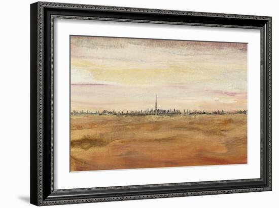 Dubai Landscape II-Tim OToole-Framed Premium Giclee Print