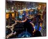 Dubai Marina at Night-null-Mounted Art Print