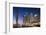 Dubai Marina at Twilight with the Cayan Tower (Infinity Tower)-Cahir Davitt-Framed Photographic Print