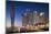 Dubai Marina at Twilight with the Cayan Tower (Infinity Tower)-Cahir Davitt-Mounted Photographic Print