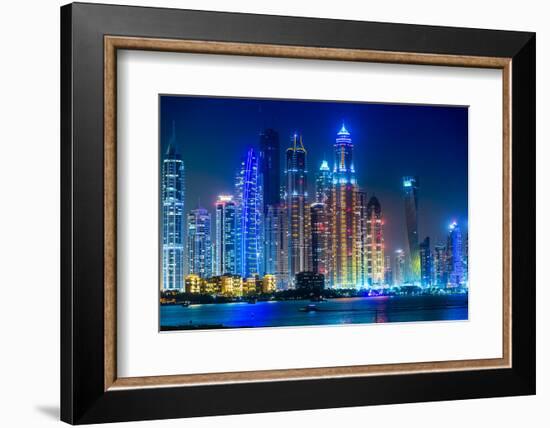 Dubai Marina Cityscape, Uae-bloodua-Framed Photographic Print