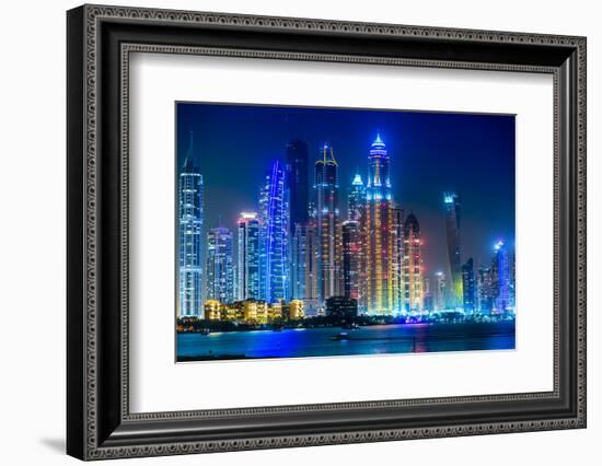 Dubai Marina Cityscape, Uae-bloodua-Framed Photographic Print