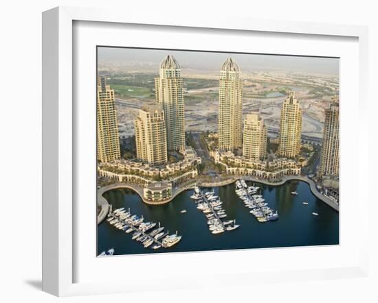 Dubai Marina, Dubai, United Arab Emirates, Middle East-Nico Tondini-Framed Photographic Print