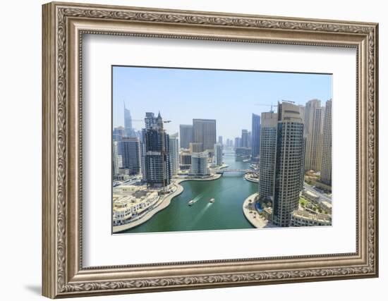 Dubai Marina, Dubai, United Arab Emirates, Middle East-Amanda Hall-Framed Photographic Print