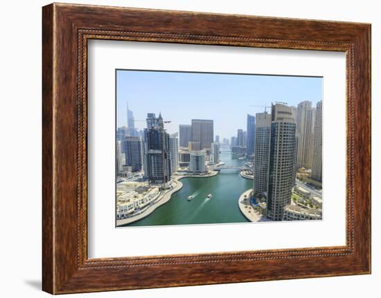 Dubai Marina, Dubai, United Arab Emirates, Middle East-Amanda Hall-Framed Photographic Print