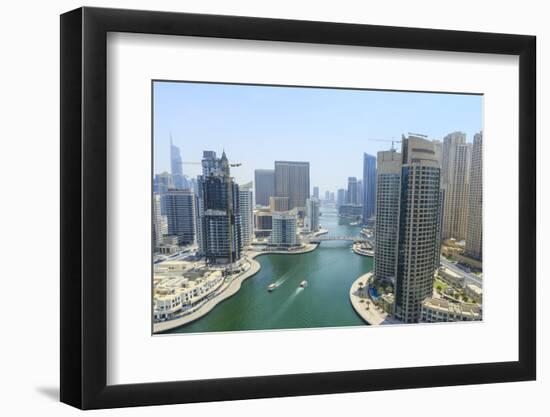 Dubai Marina, Dubai, United Arab Emirates, Middle East-Amanda Hall-Framed Photographic Print