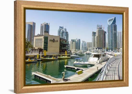 Dubai Marina, Dubai, United Arab Emirates, Middle East-Fraser Hall-Framed Premier Image Canvas