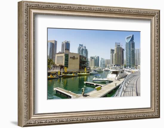 Dubai Marina, Dubai, United Arab Emirates, Middle East-Fraser Hall-Framed Photographic Print