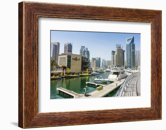 Dubai Marina, Dubai, United Arab Emirates, Middle East-Fraser Hall-Framed Photographic Print