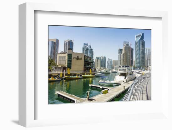 Dubai Marina, Dubai, United Arab Emirates, Middle East-Fraser Hall-Framed Photographic Print