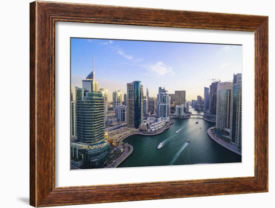 Dubai Marina, Dubai, United Arab Emirates, Middle East-Fraser Hall-Framed Photographic Print