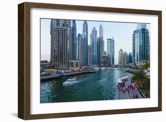 Dubai Marina, Dubai, United Arab Emirates, Middle East-Fraser Hall-Framed Photographic Print