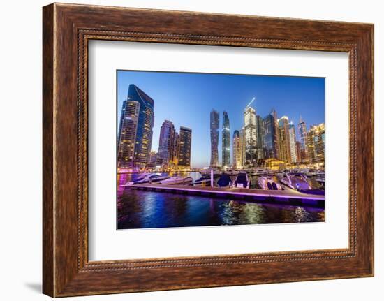 Dubai Marina, Dubai, United Arab Emirates, Middle East-Fraser Hall-Framed Photographic Print