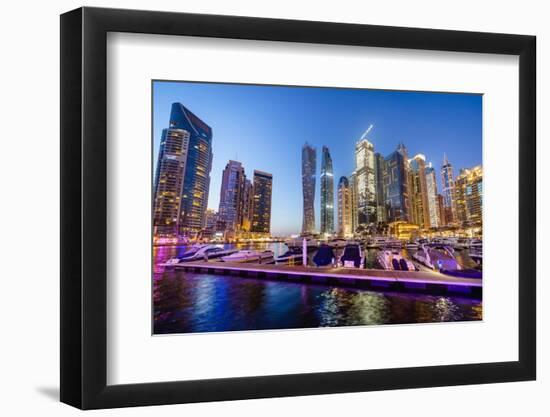 Dubai Marina, Dubai, United Arab Emirates, Middle East-Fraser Hall-Framed Photographic Print